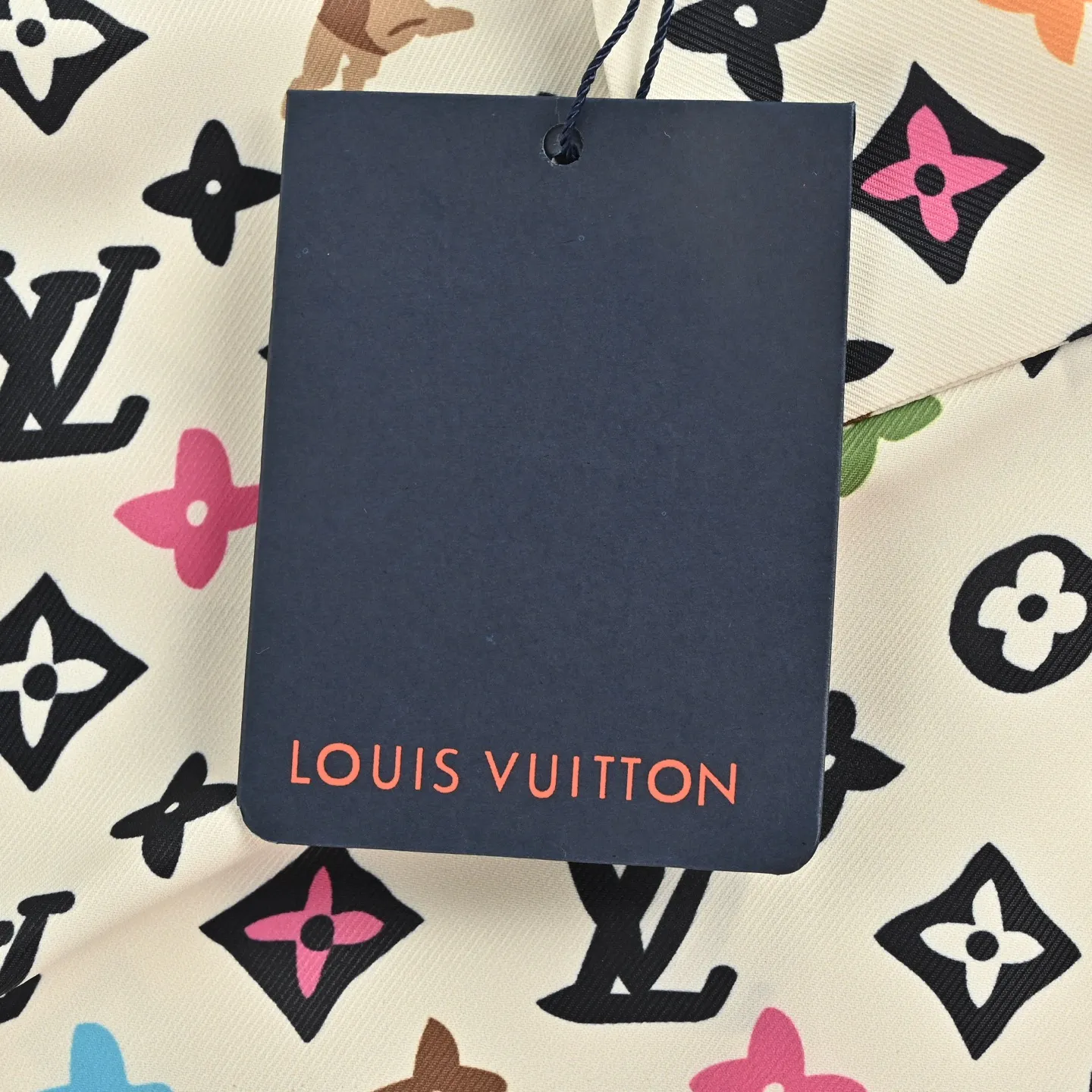 Louis Vuitton/Louis Vuitton collaboration printed mulberry silk short-sleeved shirt